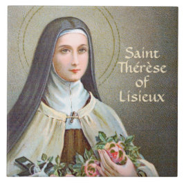 St. Therese of Lisieux the Little Flower (BJE 01) Kakelplatta