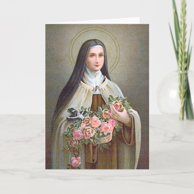 St. Therese of Lisieux the Little Flower (BJE 01) Kort (Framsida)