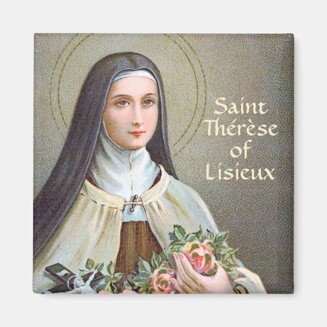 St. Therese of Lisieux the Little Flower (BJE 01) Magnet (Framsidan)
