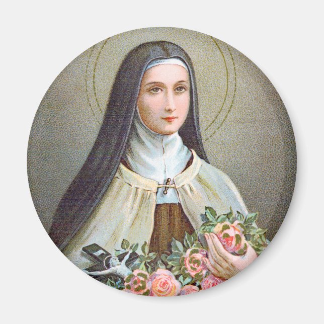 St. Therese of Lisieux the Little Flower (BJE 01) Magnet (Framsidan)