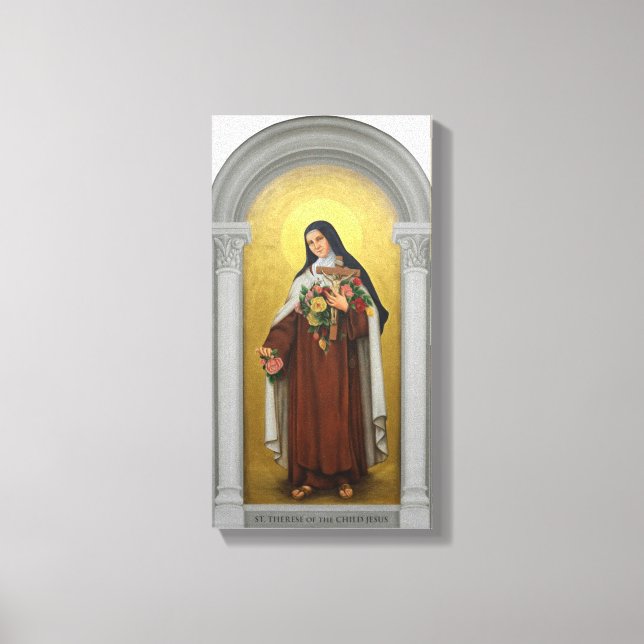 St. Therese of the Child Jesus Catholique Carmelit Canvastryck (Framsida)