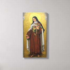 St. Therese of the Child Jesus Catholique Carmelit Canvastryck