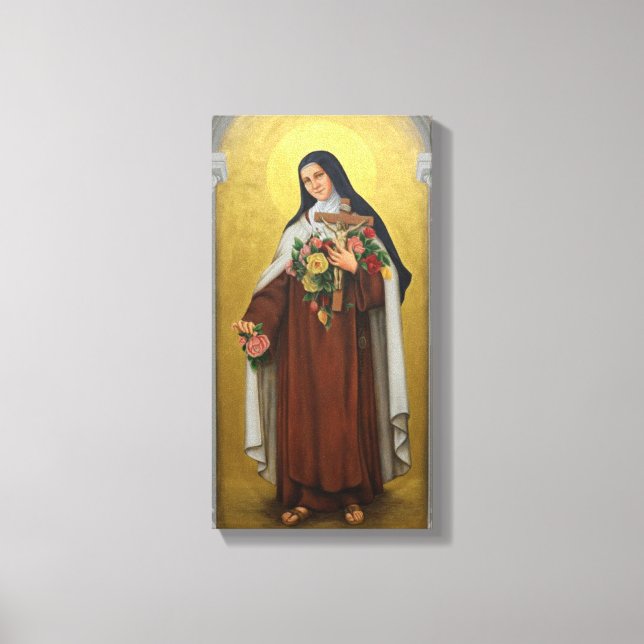 St. Therese of the Child Jesus Catholique Carmelit Canvastryck (Framsida)