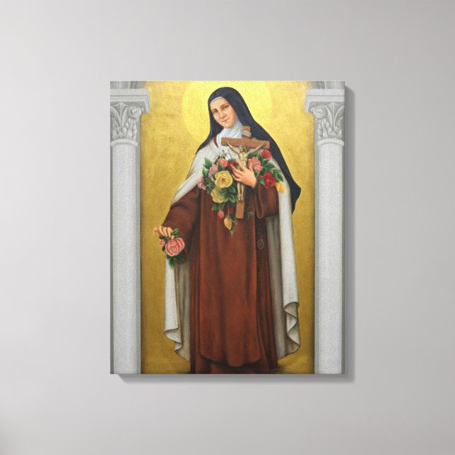 St. Therese of the Child Jesus Catholique Carmelit Canvastryck (Framsida)