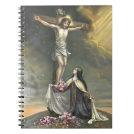 St. Therese på crucifixionen av Jesus ro Anteckningsbok