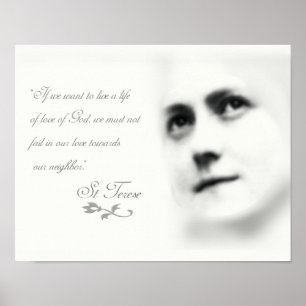 St Therese på Kärlek Poster