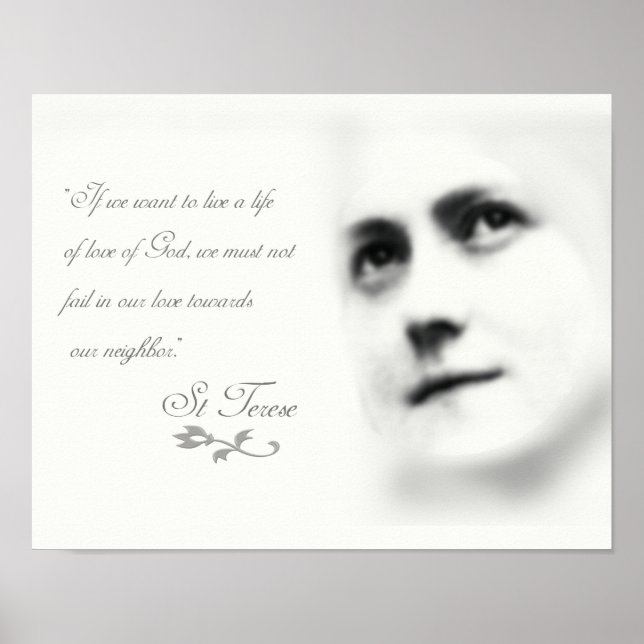 St Therese på Kärlek Poster (Framsidan)