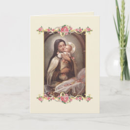 St. Therese Religiösa Catholic Carmelite Nun Card Kort
