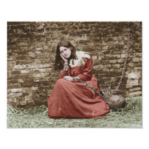 ST THERESE SOM JOAN AV ARC.COLORIZED FOTOTRYCK