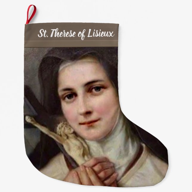 St. Therese the Little Flower Stor Julstrumpa (Framsidan)