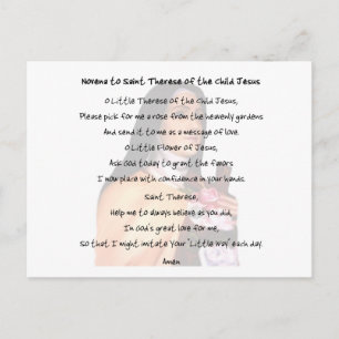 St Therese Vykort
