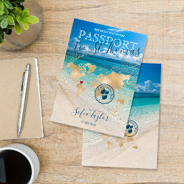 St. Thomas 50 och Fabulous Birthday Passport Karta Inbjudan