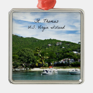 St. Thomas, Amerikanska Jungfruöarna Julgransprydnad Metall