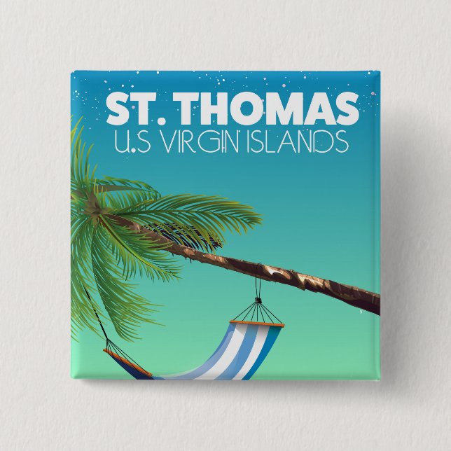 St Thomas Amerikanska Jungfruöarna. Knapp (Framsida)
