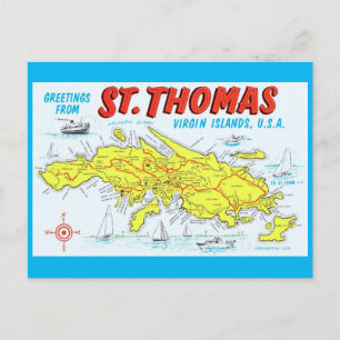 St. Thomas Amerikanska Jungfruöarna Vykort