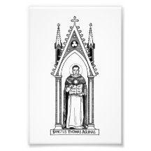 St. Thomas Aquinas, 4"x6" fotoutskrift