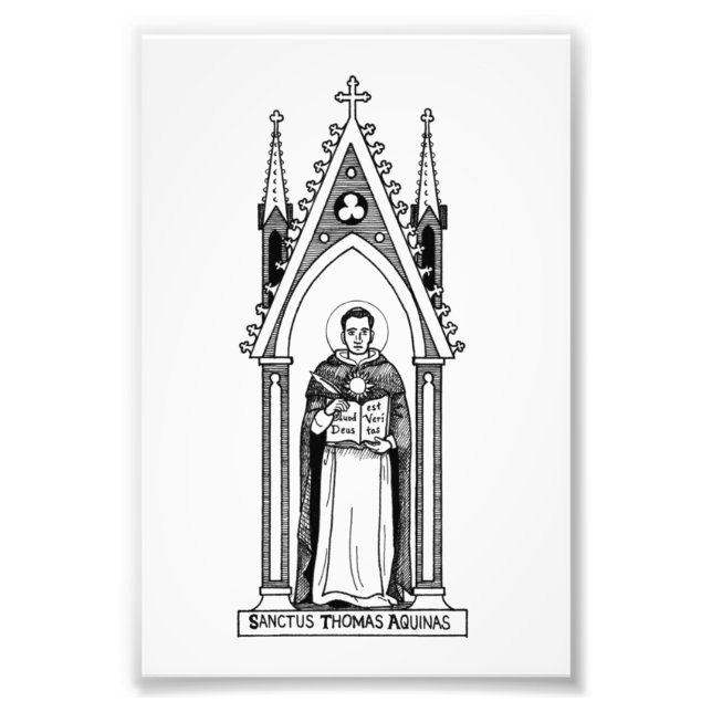 St. Thomas Aquinas, 4"x6" fotoutskrift Fototryck (Framsidan)