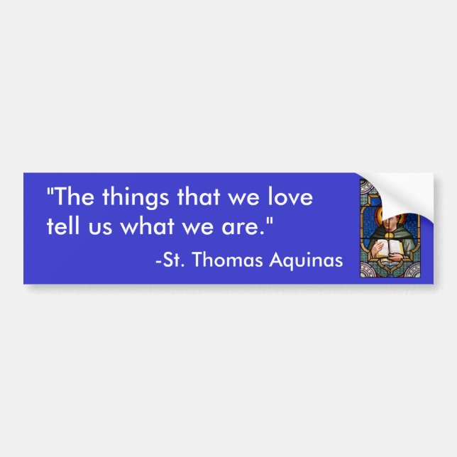 St Thomas Aquinas Bildekal (Framsidan)