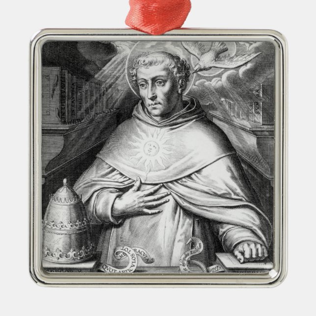 St Thomas Aquinas Julgransprydnad Metall (Framsidan)