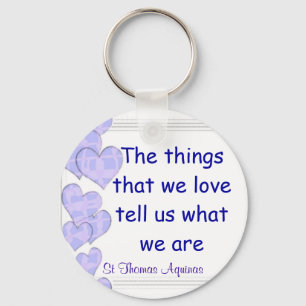 St Thomas Aquinas keychain Nyckelring