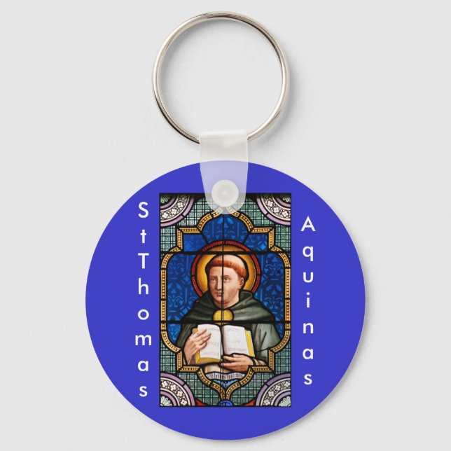 St. Thomas Aquinas Nyckelring (Framsida)