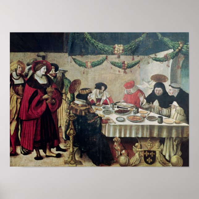 St. Thomas Aquinas och Louis IX Poster (Framsidan)