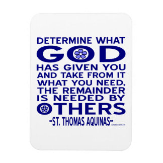 St. Thomas Aquinas Quote Magnet