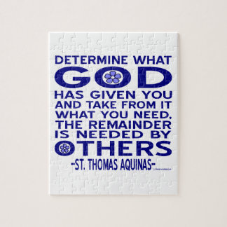 St. Thomas Aquinas Quote Pussel