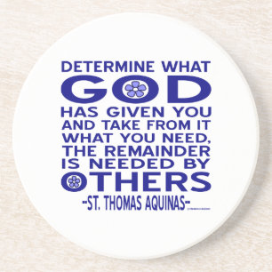 St. Thomas Aquinas Quote Underlägg