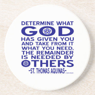 St. Thomas Aquinas Quote Underlägg