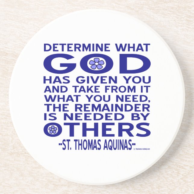 St. Thomas Aquinas Quote Underlägg (Framsidan)