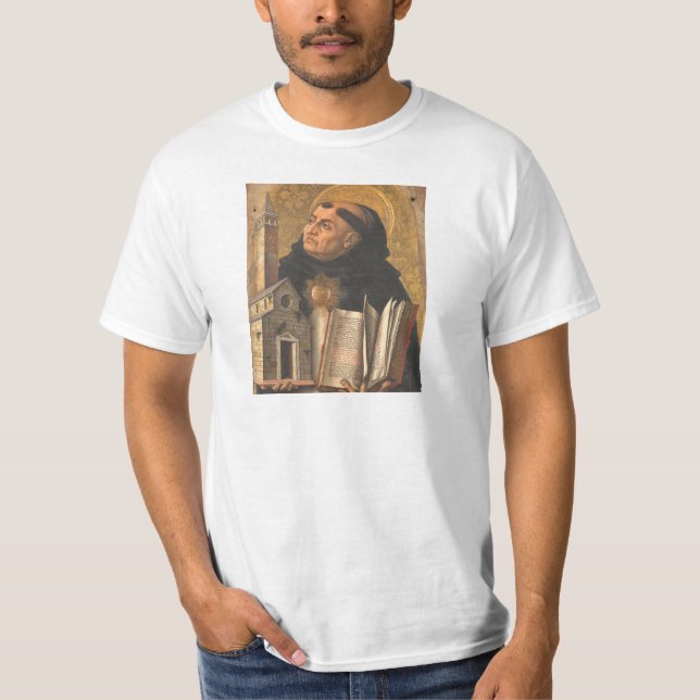 St Thomas Aquinas T Shirt (Framsida)