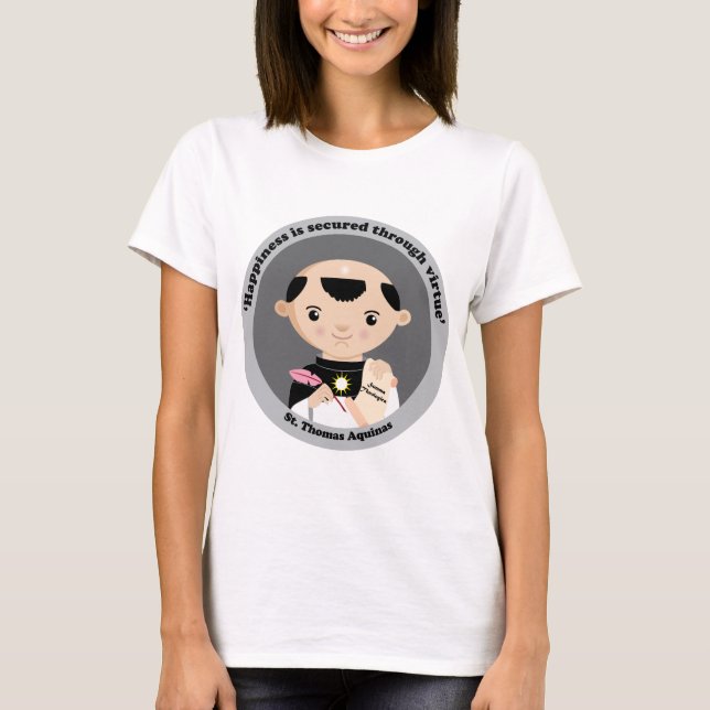 St. Thomas Aquinas Tee Shirt (Framsida)