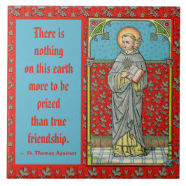 St. Thomas Aquinas (VVP 002) Kakelplatta