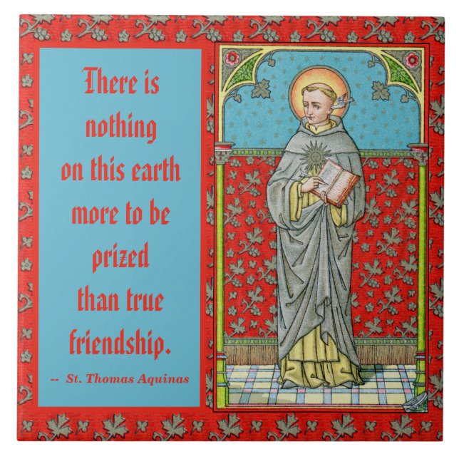 St. Thomas Aquinas (VVP 002) Kakelplatta (Framsidan)