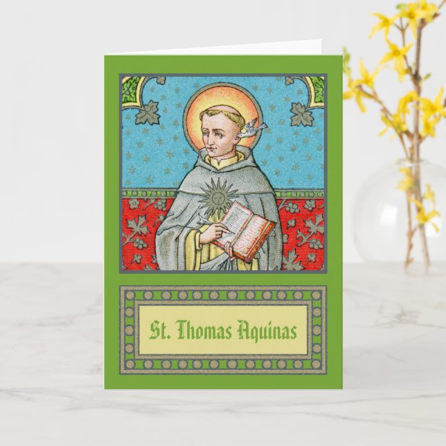 St. Thomas Aquinas (VVP 002) Kort (Gul blomma)