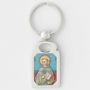 St. Thomas Aquinas (VVP 002) Rektangulärt Silverfärgad Nyckelring