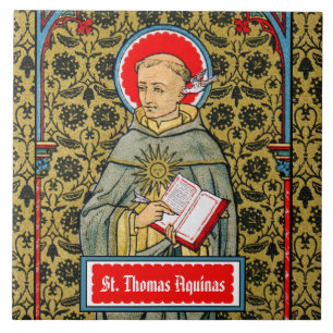 St. Thomas Aquinas (VVP 003) Kakelplatta