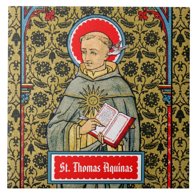 St. Thomas Aquinas (VVP 003) Kakelplatta (Framsidan)