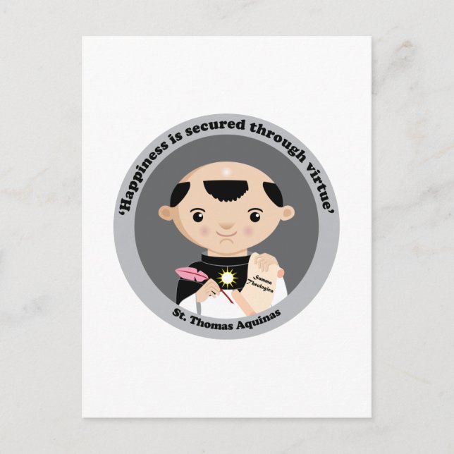 St. Thomas Aquinas Vykort (Framsida)