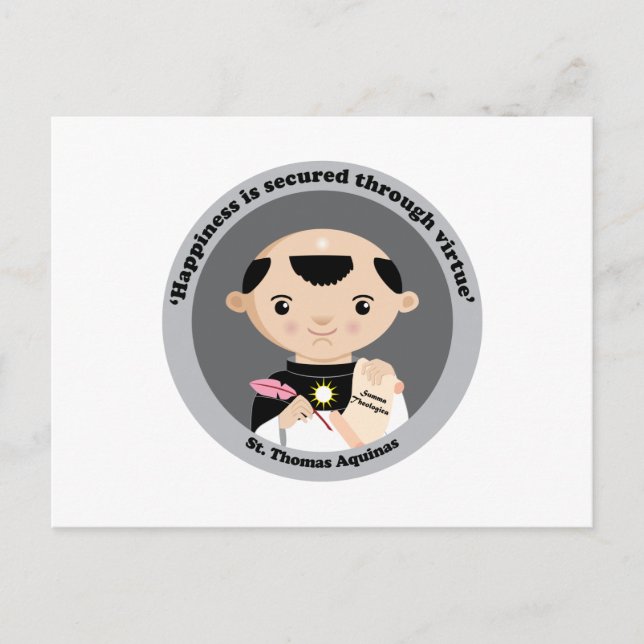 St. Thomas Aquinas Vykort (Framsida)