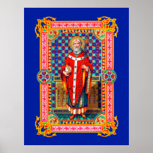 St. Thomas Becket i Red Chasuble (K 34) Poster