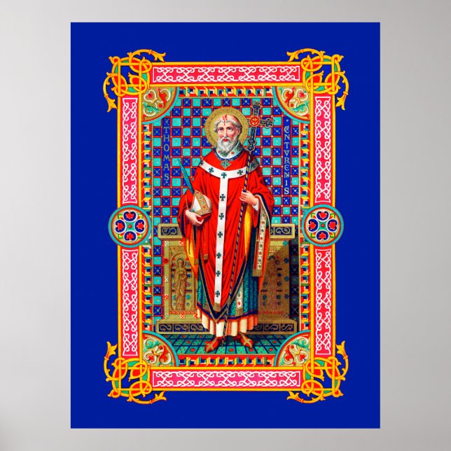 St. Thomas Becket i Red Chasuble (K 34) Poster (Framsidan)