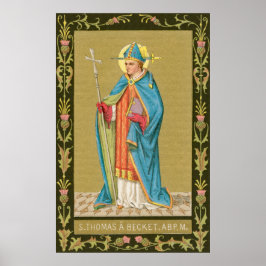 St. Thomas Becket med Sword i Miter (P 005) Poster