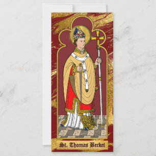 St. Thomas Becket med Sword (M 033; Colorized)