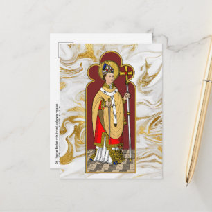 St. Thomas Becket med Sword (M 033; Colorized) Vykort