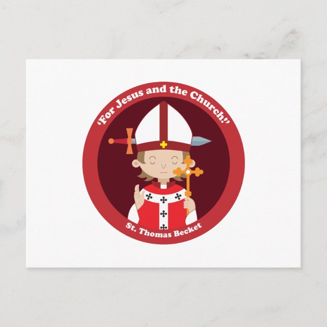 St. Thomas Becket Vykort (Framsida)