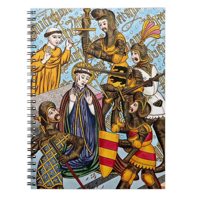 St. Thomas Beckets martyrdom (M 031) Anteckningsbok (Framsidan)