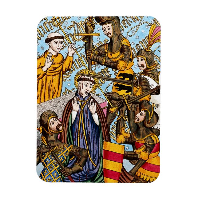 St. Thomas Beckets martyrdom (M 031) Magnet (Vertikal)