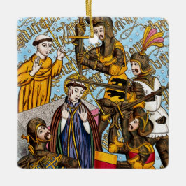 St. Thomas Beckys martyrdom (M 031) Julgransprydnad Keramik